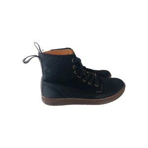 Dr Doc MARTENS HACKNEY Ankle Boots AirWair  Black Canvas Womens Sz US 6